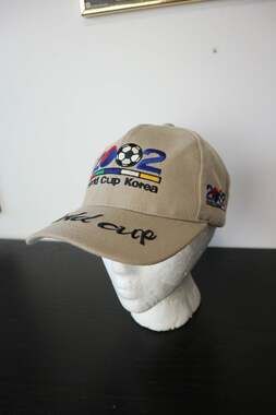 2002 World Cup Korea Football Soccer Strapback Hat Vintage